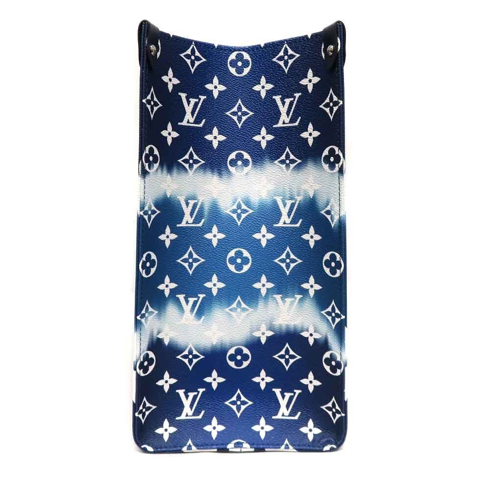 LOUIS VUITTON OnTheGo Handbag Tote Bag Blue Escale Spring Summer - Picture 3 of 11